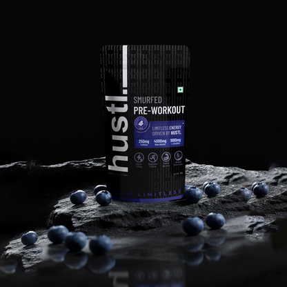 HUSTL Smurfed Pre-Workout | Blueberry | 300 g | 30 Servings