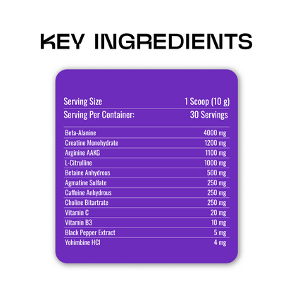 HUSTL Smurfed Pre-Workout | Watermelon | 300 g | 30 Servings